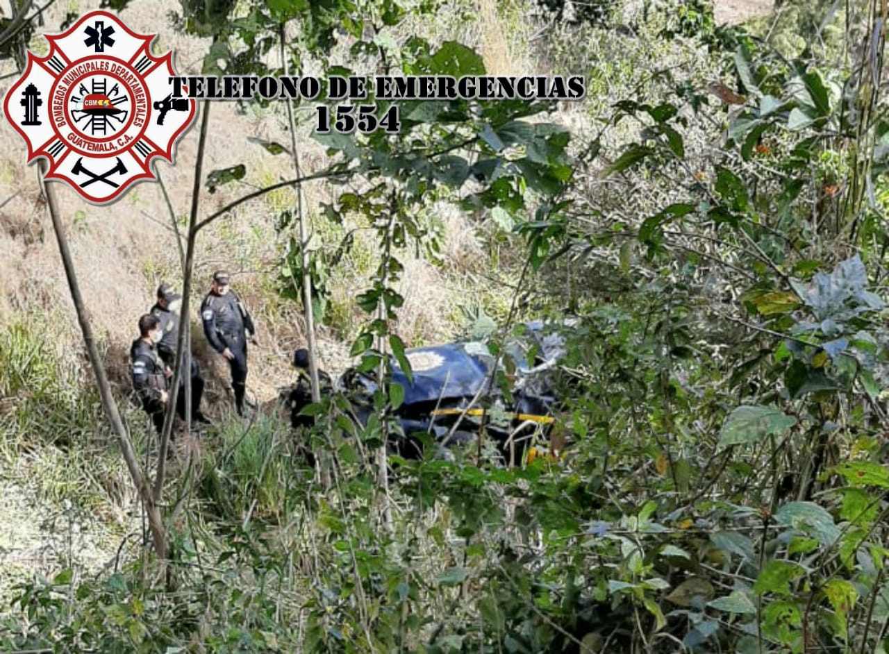 accidente de patrulla de PNC en Chiquimula