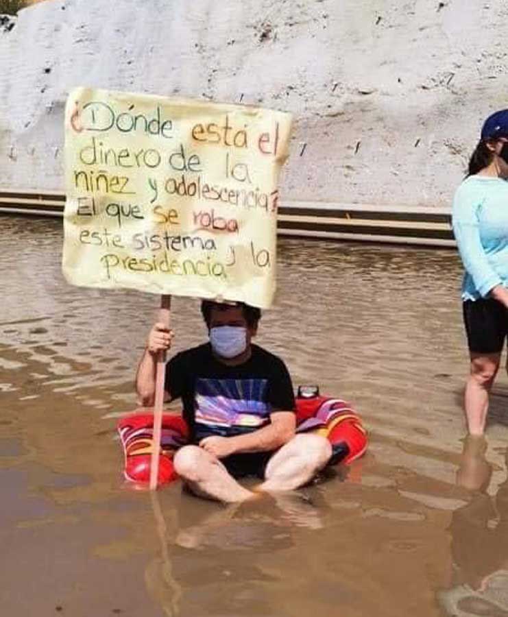 Protestan en el Libramiento de Chimaltenango